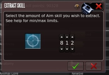 Extract Skill Window