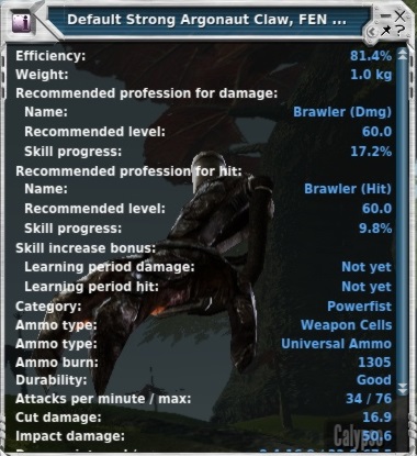 Strong Argonaut Claw FEN Edition Stats